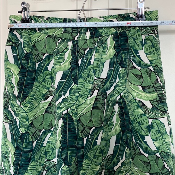 Banana leaf print wide leg pants - Picture 5 of 5